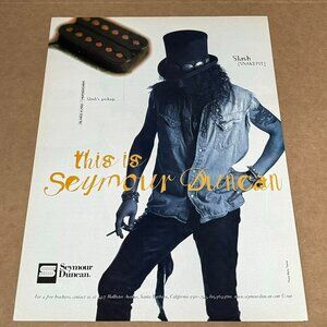 Slash of Snakepit / Guns N' Roses - SEYMOUR DUNCAN PICKUPS - 2001 Print Ad